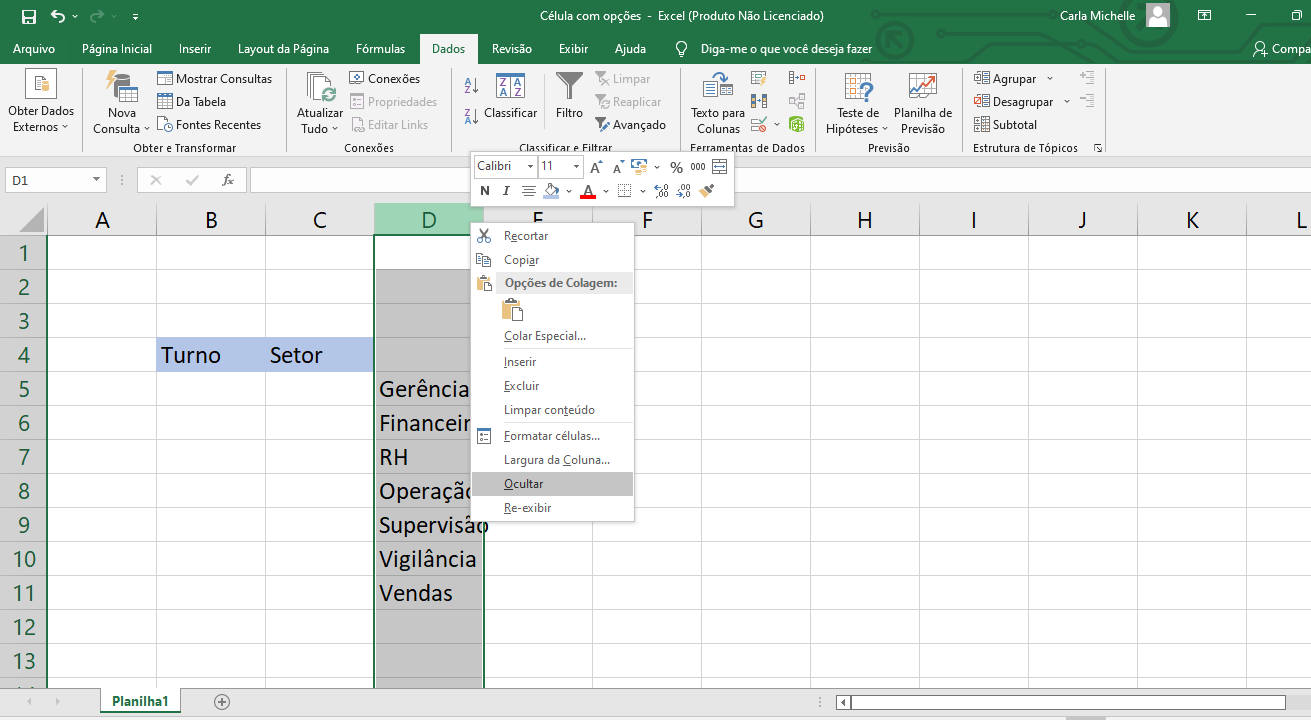 Células com opções no Excel: saiba fazer também 6