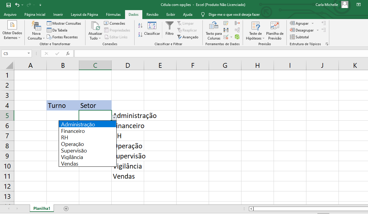 Células com opções no Excel: saiba fazer também 5