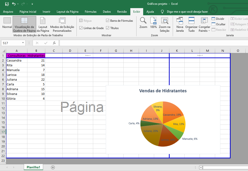 Imprima planilha do Excel, ou salve-a e envie como PDF 65